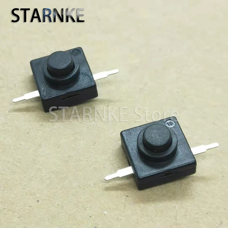 20PCS 2Pins Flashlight Push Button Switch 12*12*8.5MM Self Locking Switch Push Button Switch With Fixed Column