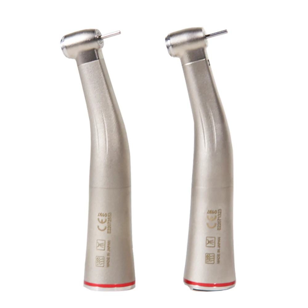 Pieza de mano Dental X95L 1:5 con aumento de velocidad Contra contraángulo, pieza de mano de fibra óptica LED, anillo rojo de agua interno X95 X95L