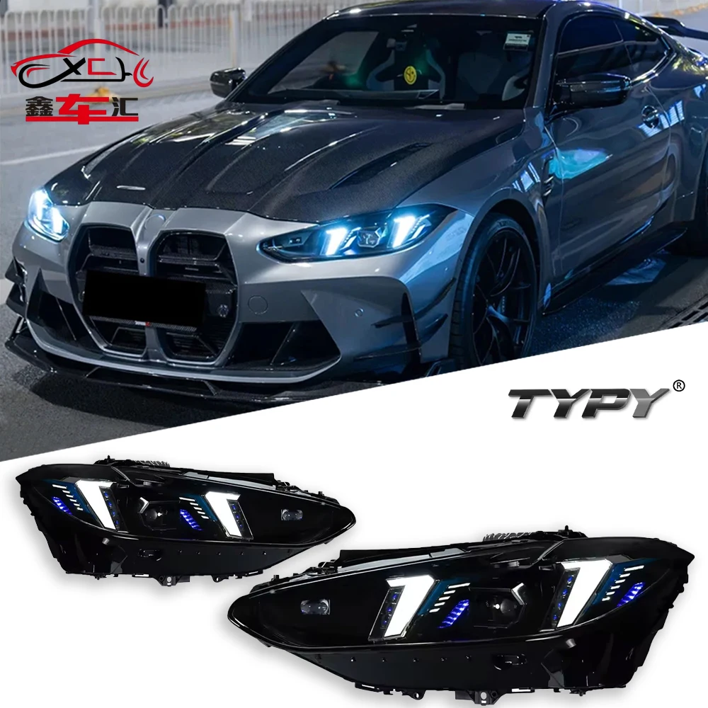 

TYPY Car For BMW 4 Series G22 Headlight 2021-2024 Upgrade Modified to New DRL Dynamic Turn Signal LED Headlight Auto Accessories