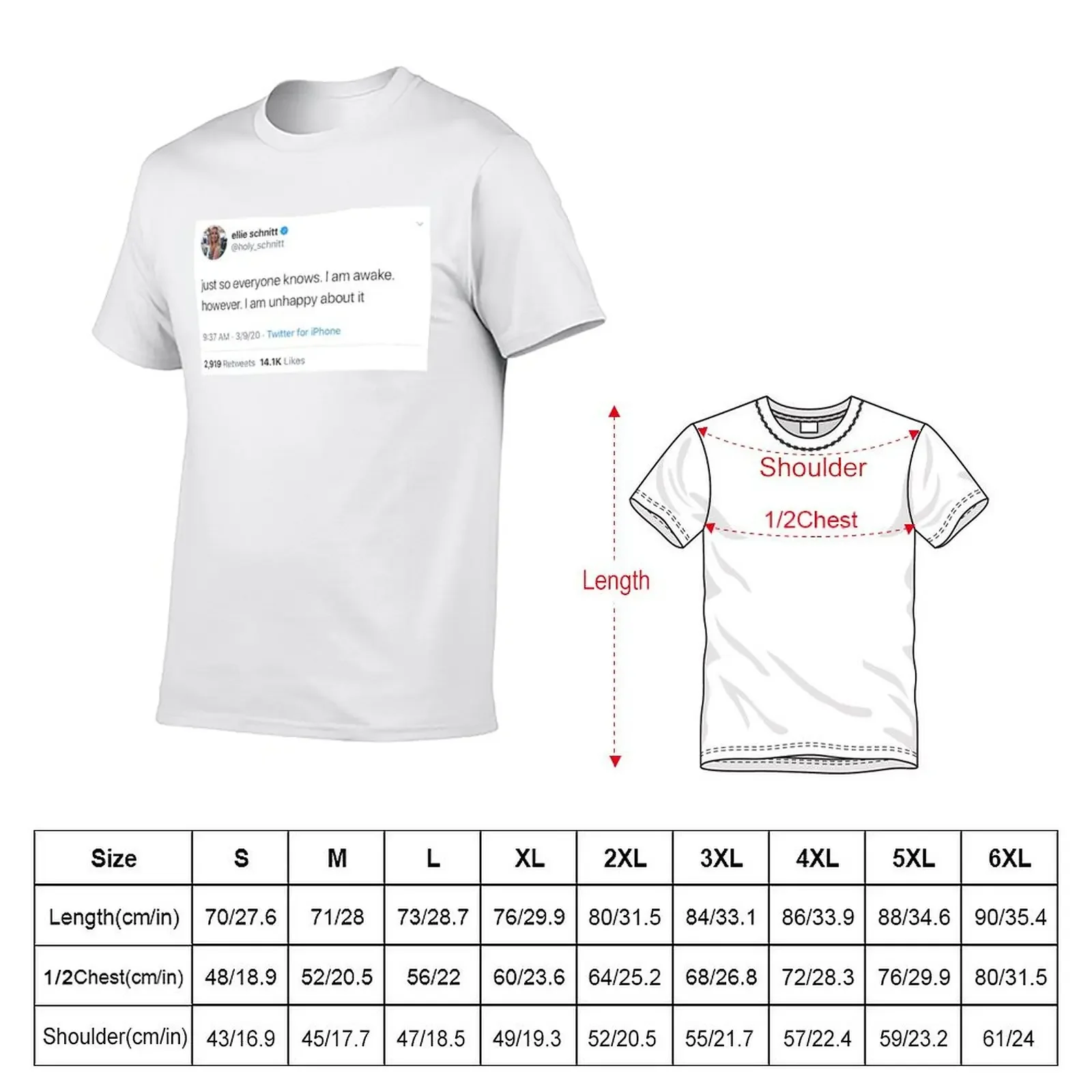 Funny tweet T-Shirt shirts graphic tees summer top man t shirt mens graphic t-shirts hip hop