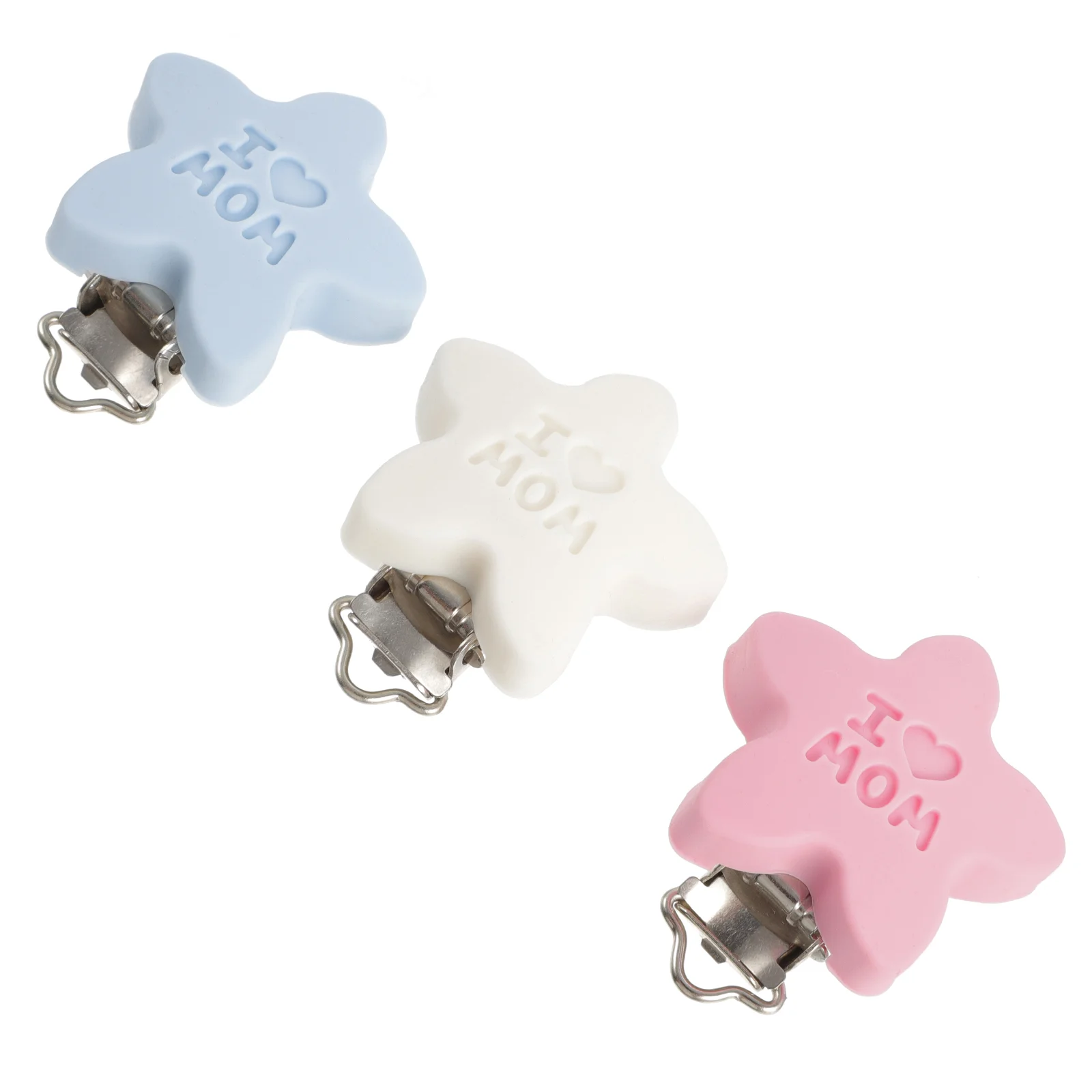 3 Pcs Anti-lost Chain Accessories Pacifier Rope Clamps Teething Toy Clips 5X4X11CM Teether Infant Baby