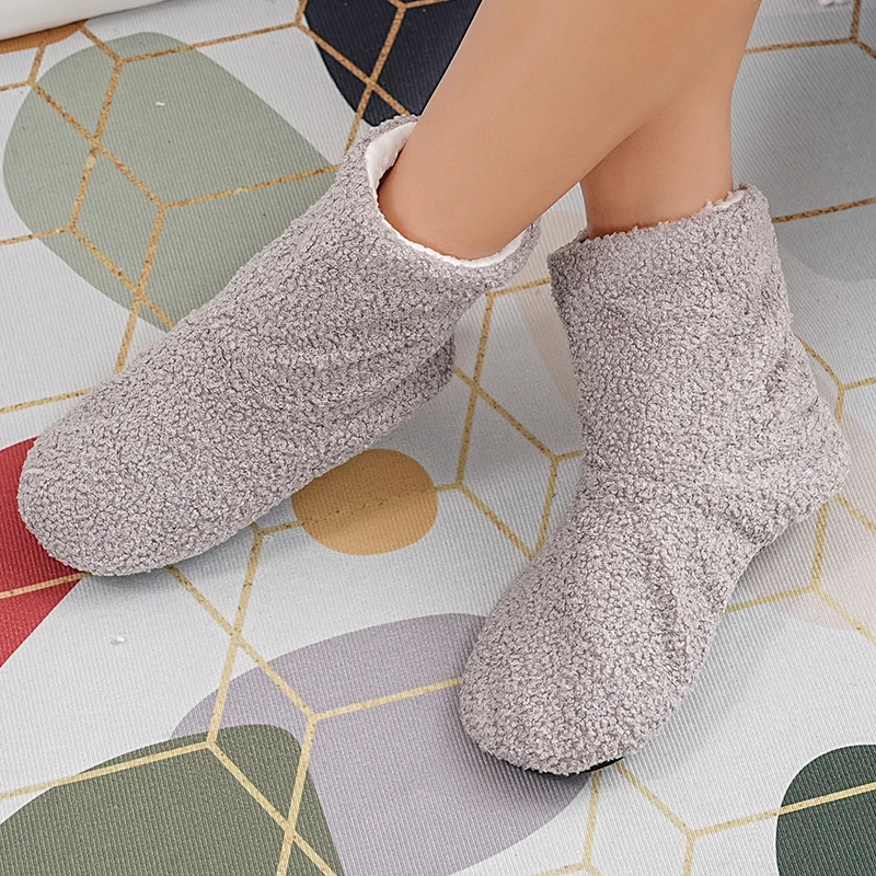 Mntrerm Winter Wärme postpartale Hausschuhe für Frauen Innen boden ruhige Idee Stoff weiche Baumwoll stiefel für Paare – Detail 15