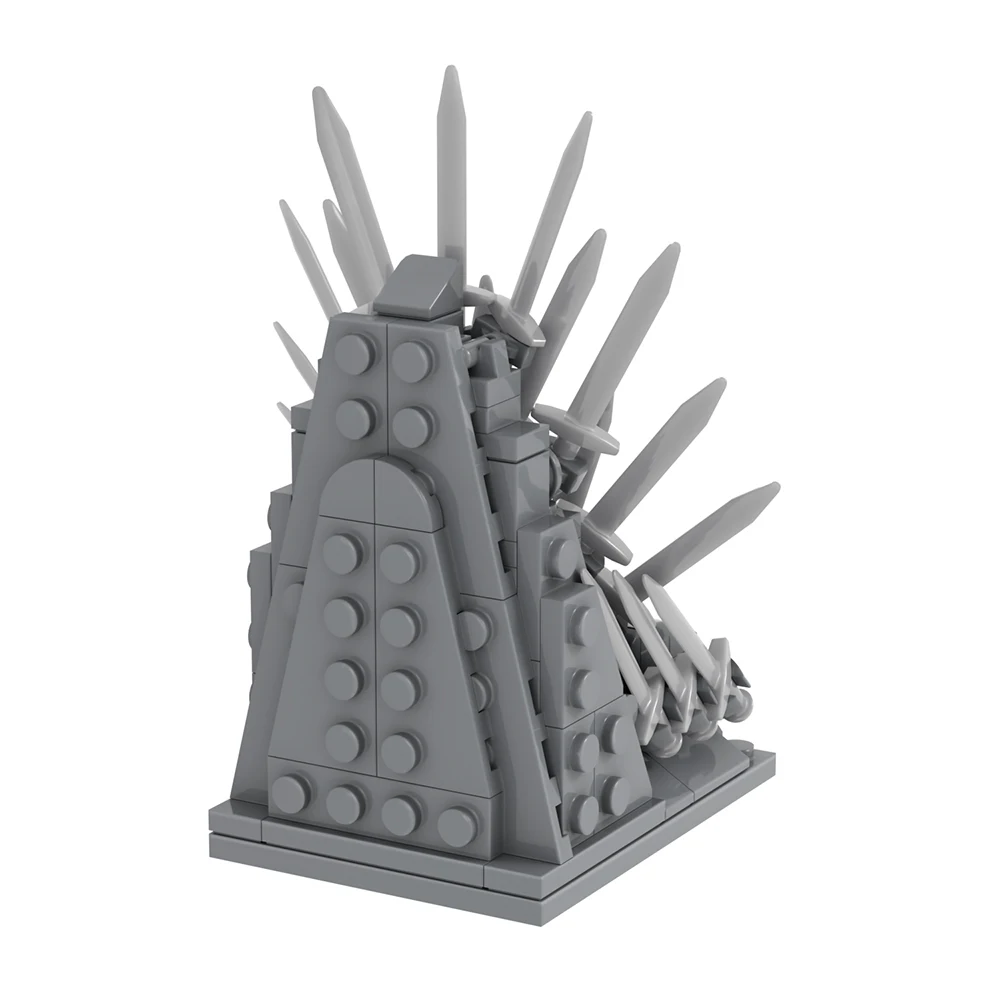 MOOXI Movie King Throne 132Pcs MOC Bricks Iron Sword Game Middle Ages Magic Action Figures DIY Building Blocks Toys Gift MOC1063