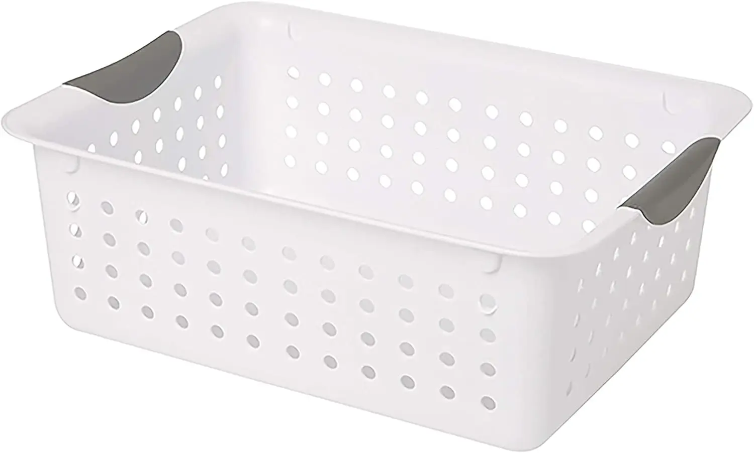 

Medium Ultra Basket, Storage Bin to Organize Closets, Cabinets, Pantry, Shelving and Countertop Space, White, 12-Pack