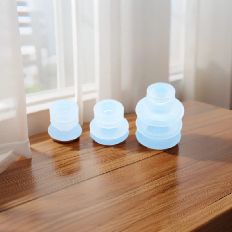 10Pcs Industrial robotic arm small vacuum suction cup single-layer SP double-layer DP three-layer MP silicone strong suction cup