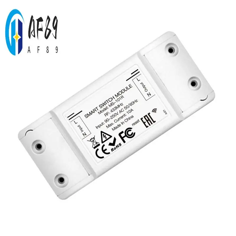 

AF89-External RF433 Radio Frequency Switch Button Double Control Switch 10A Switch