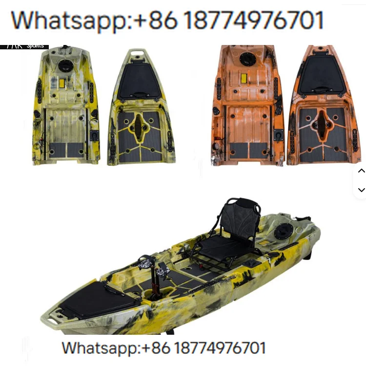 Outdoors 3m Penguin Style Single-person Splicing Ka Fishing Boat HDPE Material Rivers Use Load Capacity 140kg