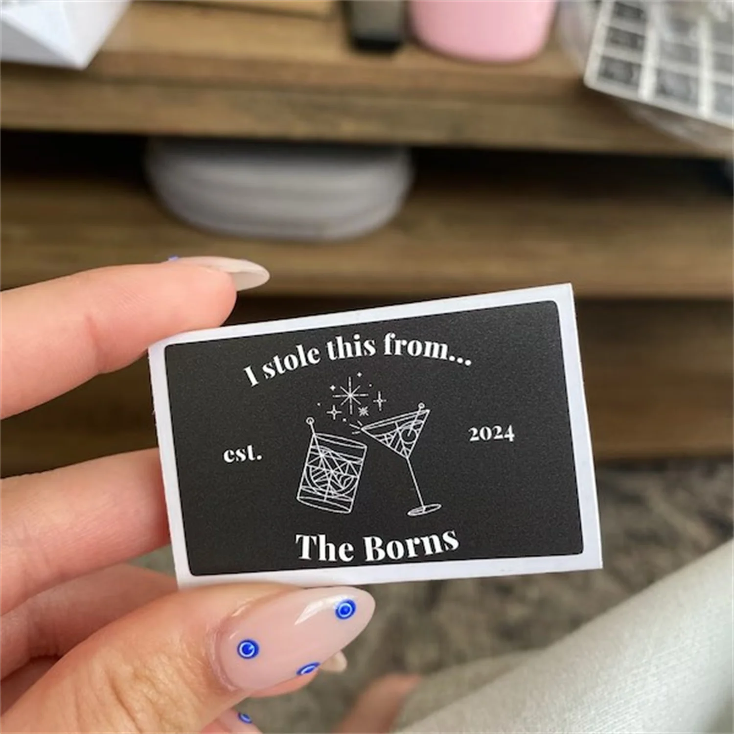 Just Married Wedding Matchboxes Favors Custom  Shrimp Beach Theme Guest Gift Custom Wedding Matches Retro Bridal Shower/Receptio