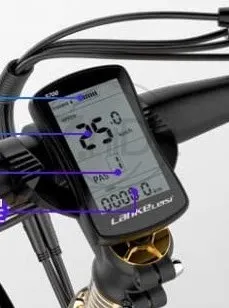 S700 LCD Smart Display Electric Bicycle Dashboard 36V 48V Lithium E-bike Replacement Speedometer