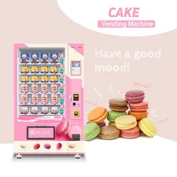 Touch Screen Refrigerated Salad Healthy Food Dispenser Dessert Cupcake Vending Machine Elevator Sandwich Bread Vending Machine