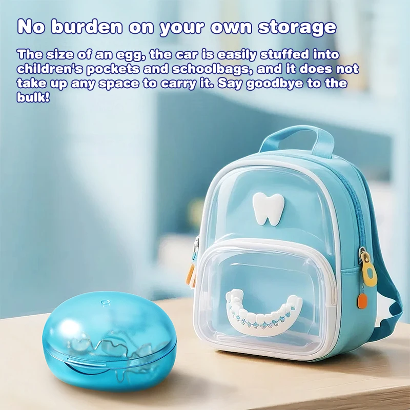 ⭐ المحمولة علبة أسنان صندوق الأسنان التجنيب صندوق الأسنان أليجنر الأقواس صندوق الأسنان الحاويات صندوق أسنان الأسنان كاذبة واقية #5