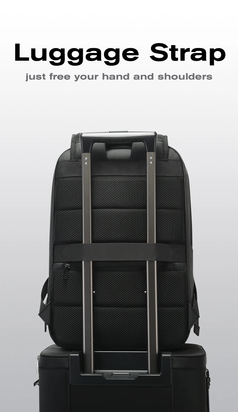 BANGE Neu eingetroffen: Großer, leichter, wasserdichter Business-Laptop-Rucksack (15,6 Zoll) für Herren und Teenager, geeignet für die Schule. – Detail 12