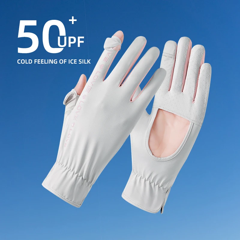 Women Sun Protection Driving UV Gloves Full Finger Touchscreen Non Slip Breathable Summer Outdoor Gloves