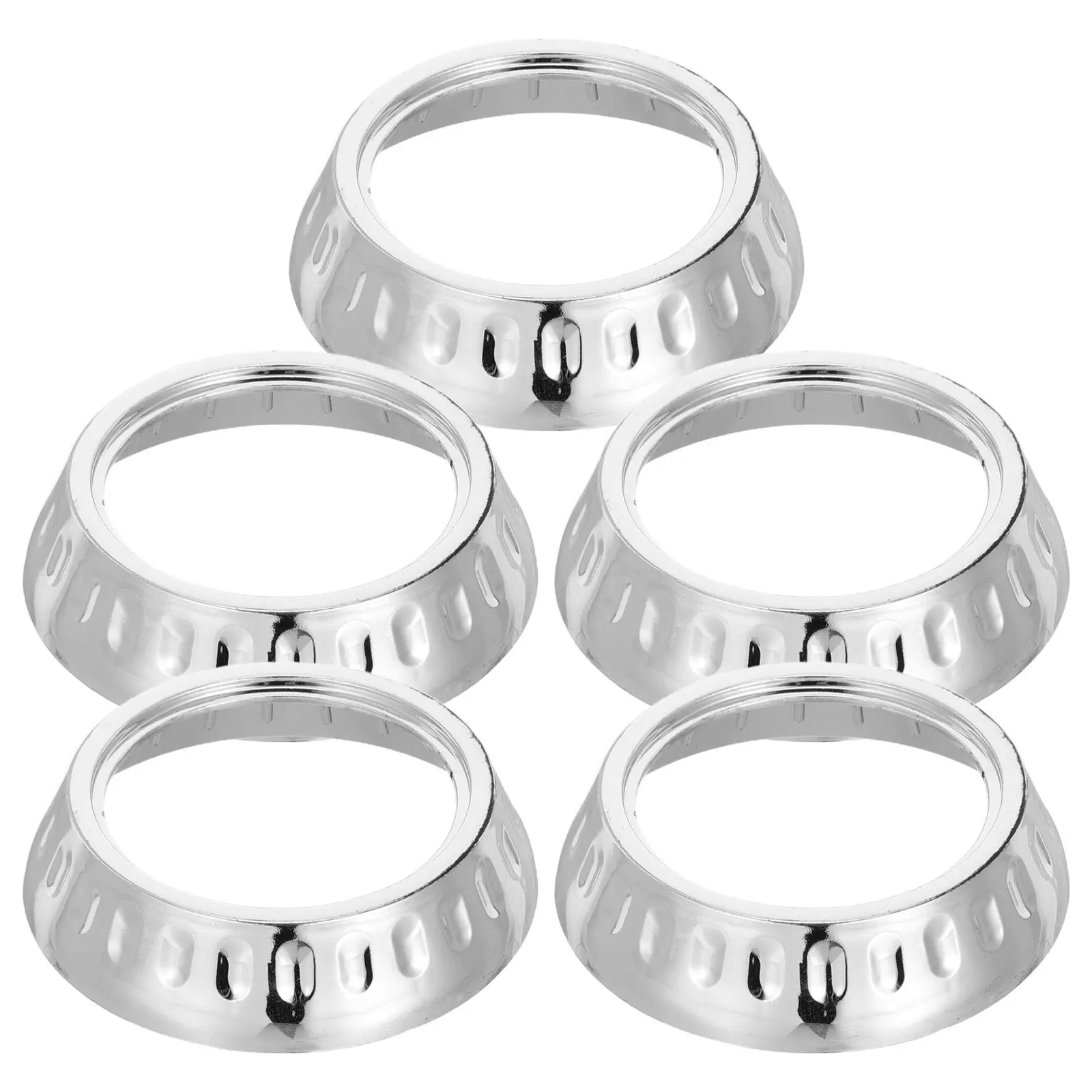 

Комплект из 5 круглых пластиковых декоративных накладок-дисков для основания барного стула, сменные запасные части для барных стульев, кухонных и пабовых стульев, напольные диски