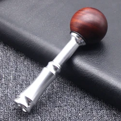 Natural Wood Manual Shift Knob Ball Universal Adapter Lever Long Wonderful Feel