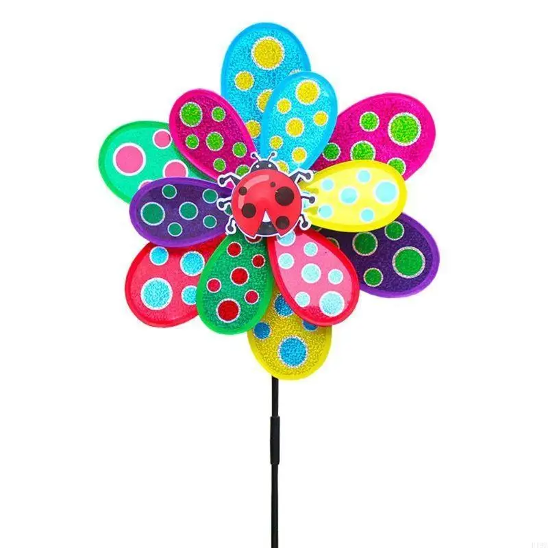 

F19B 19.69in Dot Length Sequins Colorful Wind Spinners Window Colorful Props