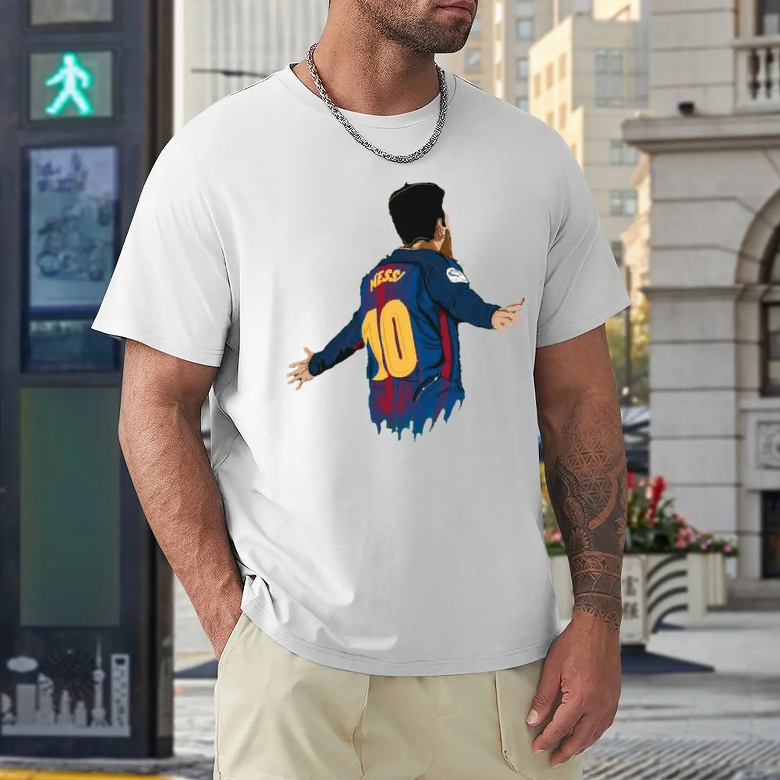 CELEBRAÇÃO-Campanha Vintage Fitness, Leão, Andrés, Messi, Argentina, N ° 10, CABRA, Caricatura, Top Quality, EUA, 60 Tees