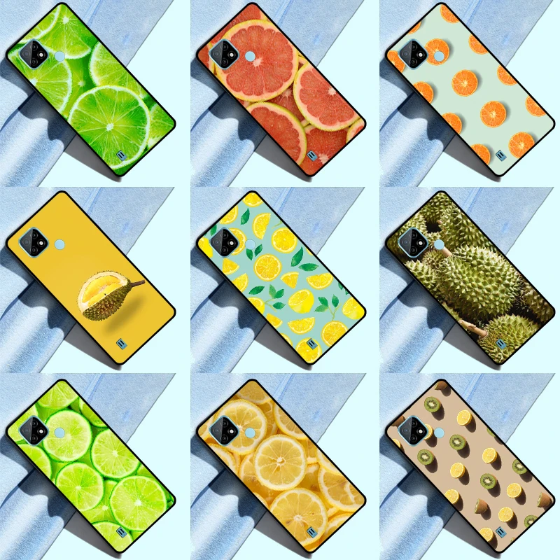 Fruit lemon orange durian Phone Case For Realme GT Neo 2T 3T For 8 Pro 8i GT Master GT Neo 2 C15 C21 C25 C31 C35 Coque