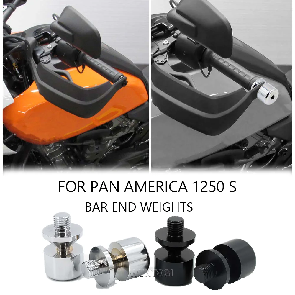 

PAN 1250 accessories Motorcycle Bar End Weights for Harley Pan America PA 1250 S 2021 Aluminum Grips Black 1 Pair Cap Plug Anti