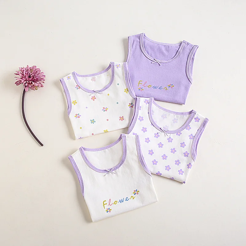 

Children's Cotton Girls' Sling Class A Pure Cotton Baby Inner Wear Korean Summer Inner Wear Tank Top