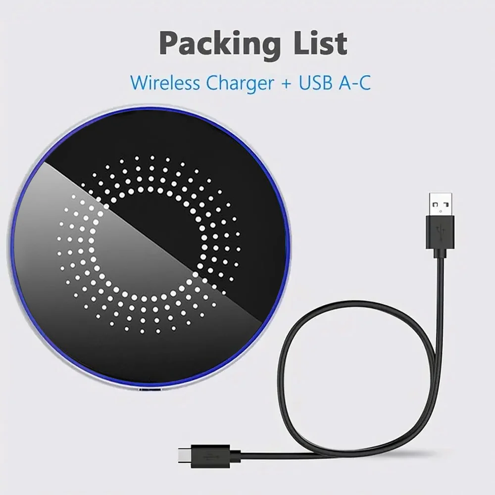 Upgraded Wireless Charger 30W Max Fast Wireless Charging Pad Compatible with iPhone 16 /15/14/13/12Pro Max Series,Samsung Galaxy - náhled 5