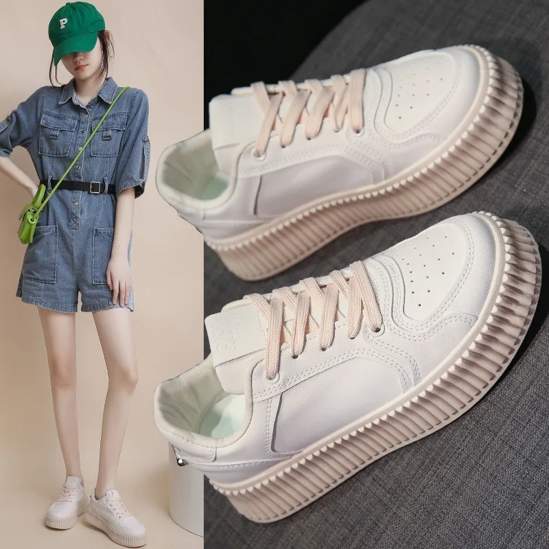 

Women's Sneakers 2024Spring Autumn Youth Fashion Casual Shoes Hot Selling Breathable Small White Shoes Ladies Tenis De Mujer