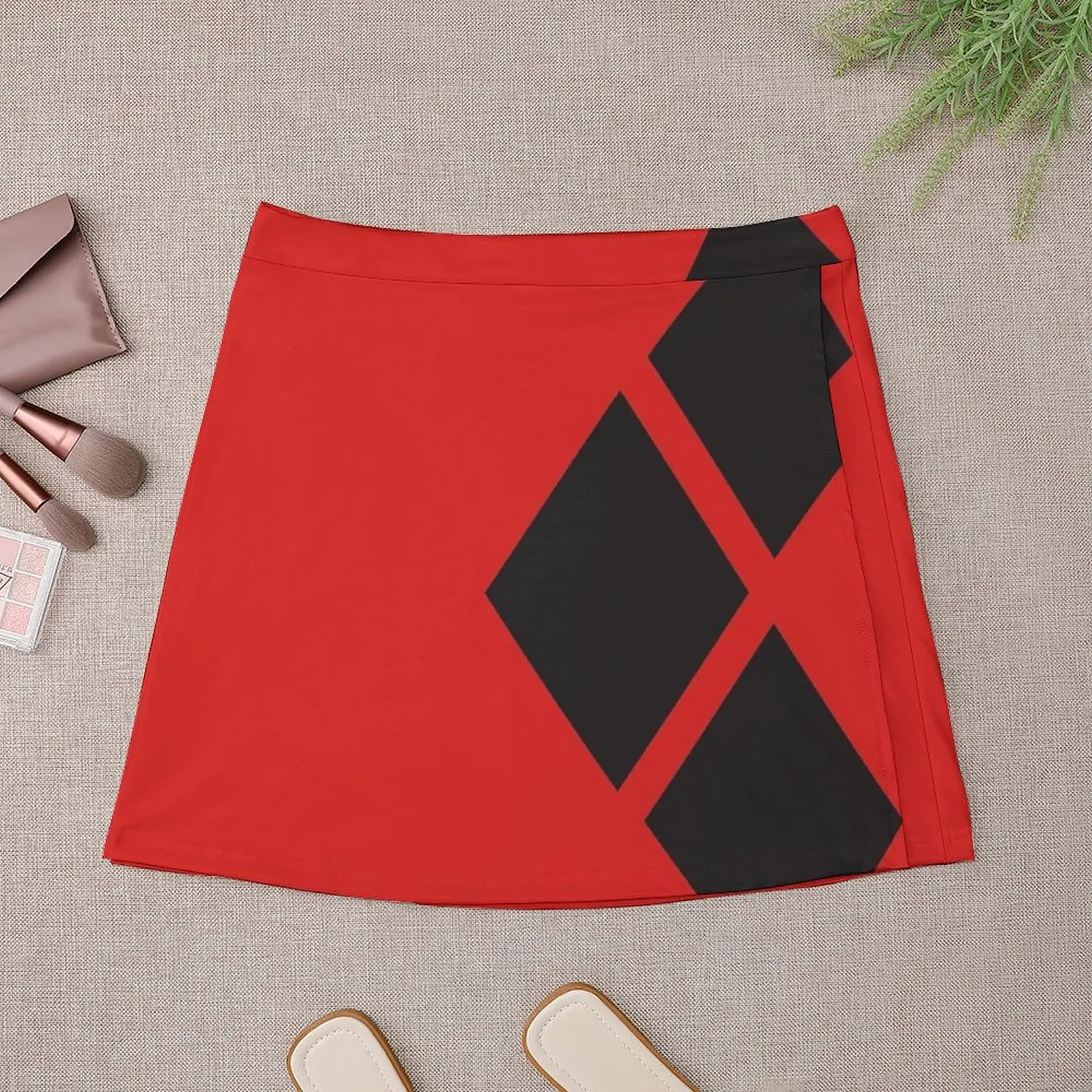 Black Tri-diamonds Mini Skirt korean luxury clothing skirts for women 2025 Mini Skirt