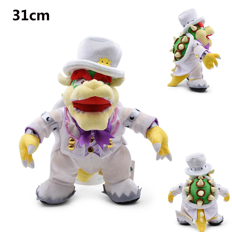 Peluche douce à l'effigie des personnages de Super Mario, Bowser, Meowser, Fury, King, K.Rool, idéal comme cadeau d'anniversaire ou de Noël pour un enfant