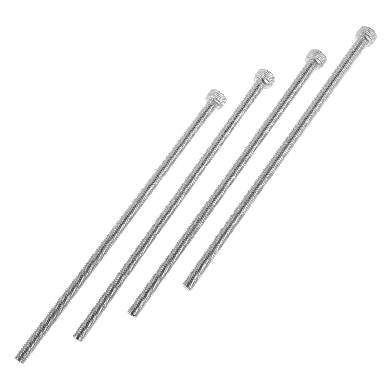 

4Pcs Bike Handlebar Riser Bolts M6x150mm Stainless Steel Bike Stem Riser Long Screws Replacement Hardware for Bicycle Handlebar