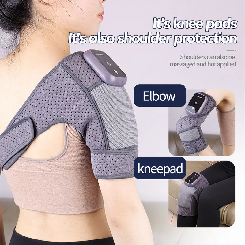 Shoulder Knee Massager Electric Joint Elbow Cold Leg Protector Hot Compress Massage Relieve Muscle Arthritis Pain Pad