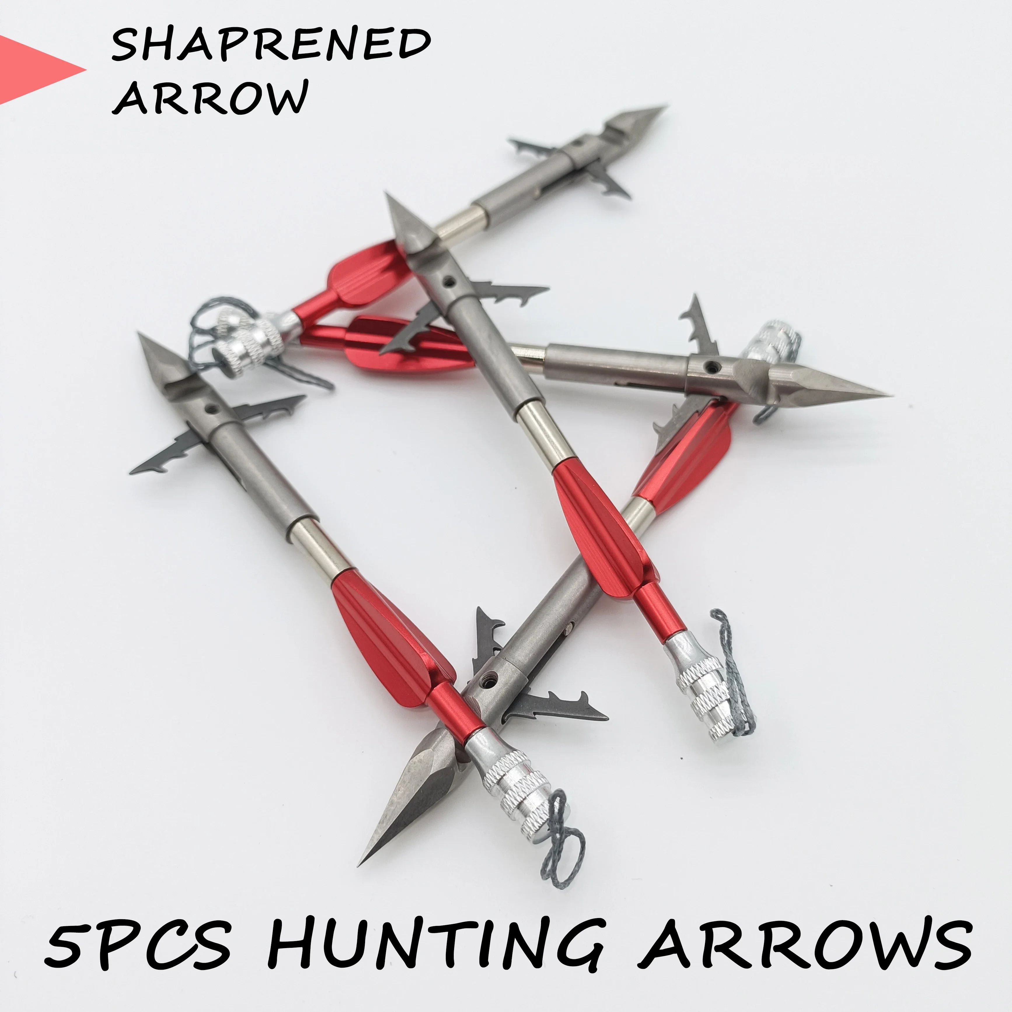

5 Pcs Slingshot Shooting Darts Shooting Fish Stainless Steel Bullet Darts Marking Fishing Arrows Willow Leaf Shooting Pens
