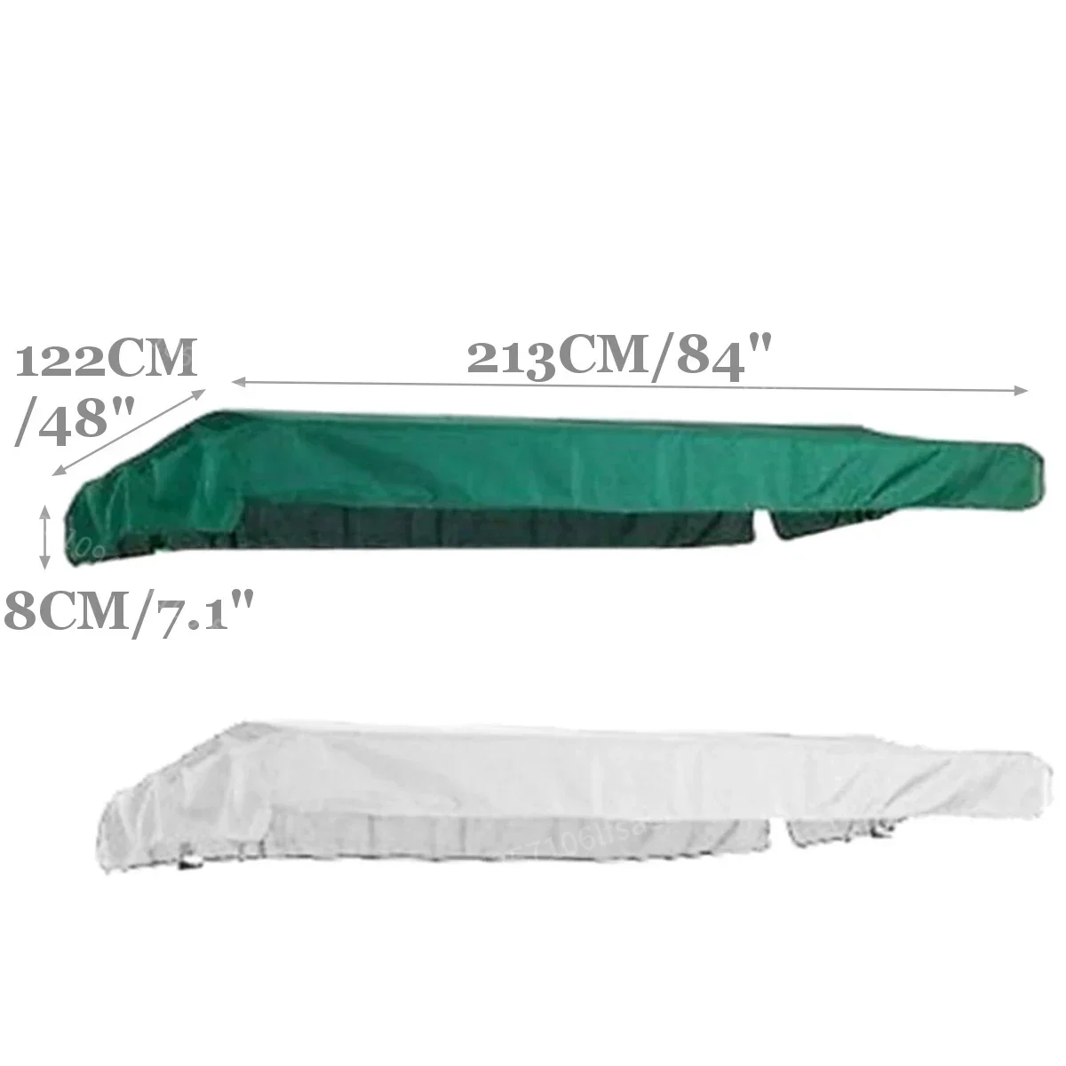 

Outdoor Garden Swing Chair Canopy Cover 213X122cm Shade Sail Waterproof Dust UV Tent Chair Top Canopy Replacement Courtyard