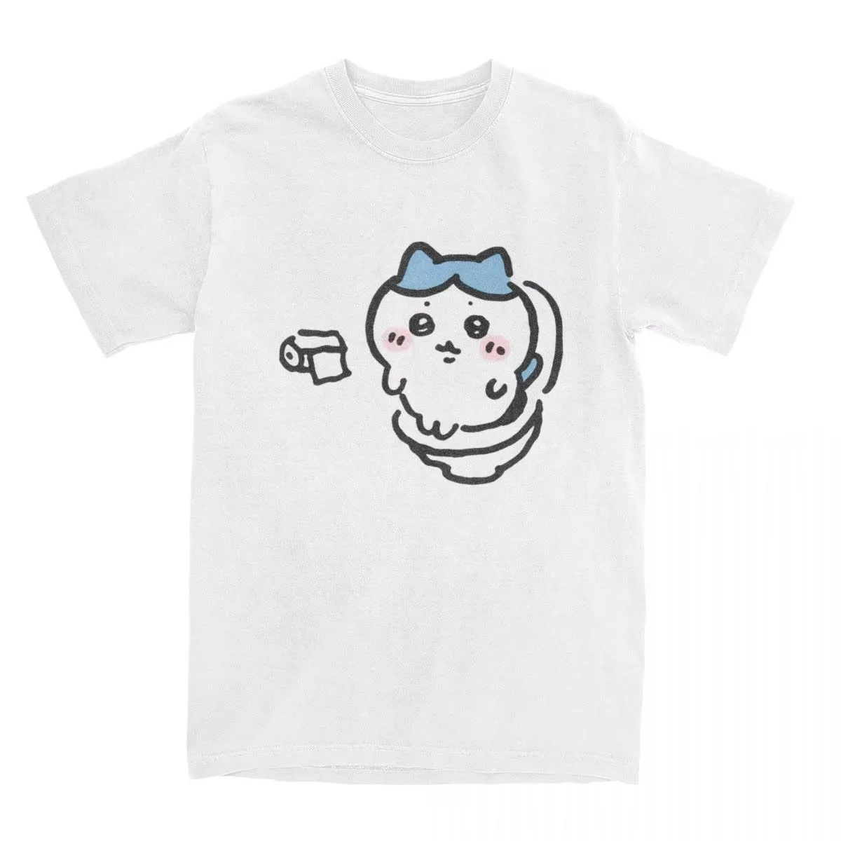 

Summer Chiikawa Toilet Time T Shirt for Men Cotton Short Sleeve T-Shirts Summer Comfortable Popular Tee Shirt Women Fashion Tops