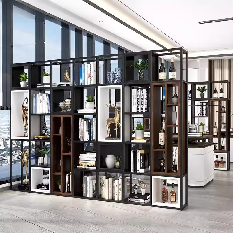 Bookshelf Floor-to-ceiling new Chinese-style Duobao Pavilion bookcase office decorative shelf
