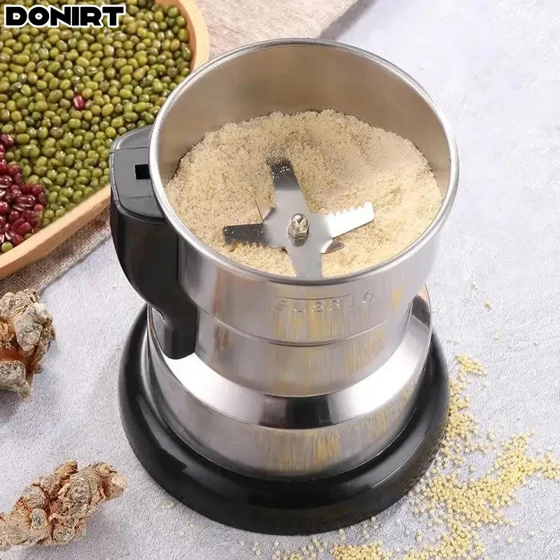 New Multifunctional Electric Coffee Grinder Household Grain Spice Nut Cereal Beans Grinding Machine For Kitchen Use