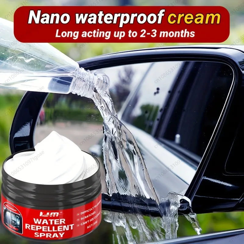 Car Glass Waterproof Spray Kit Hydrophobic Anti-Rain Anti-Fog Coating for Windows Mirrors Bathroom Glas