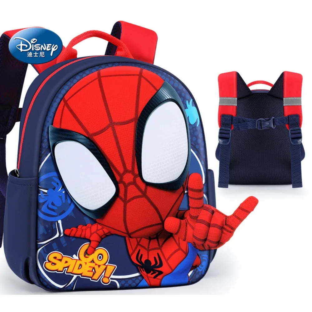 Marvel-mochila de dibujos animados de Spider-Man Losto para niños, mochilas escolares ligeras e impermeables, transpirables, regalo de moda