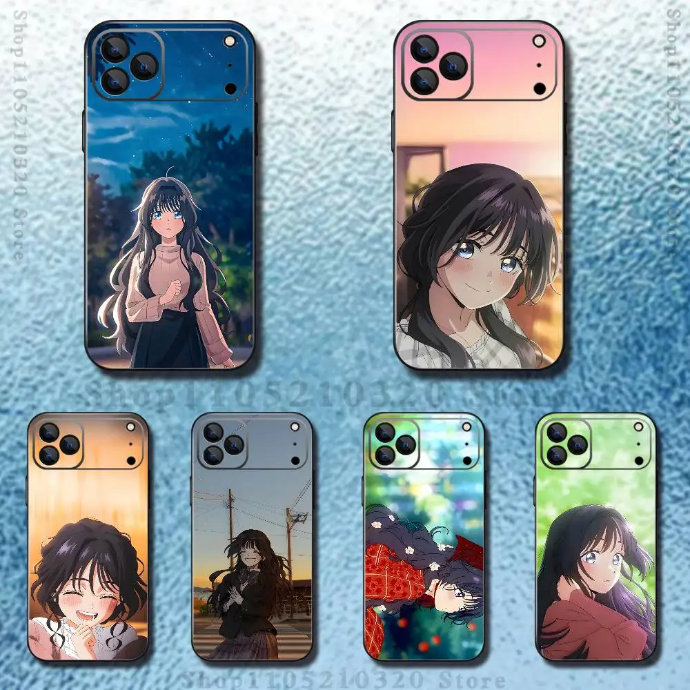 

Kaoru Hana Wa Rin To Saku Phone Case For iPhone 17,16,15,14,13,12,11 ,Pro Max,XS,X,XR,SE,Mini,8,7,Soft Silicone Black Cover