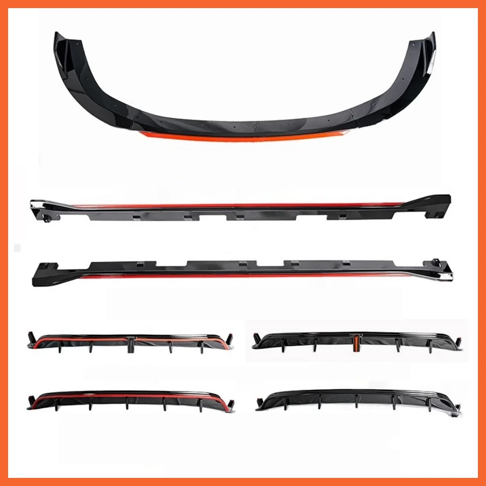 

Front Shovel Side Skirts Rear Lip with Lamp for ZEEKR 001 2021-2025 Modified New Style Black Red Body Kit Car Accessories