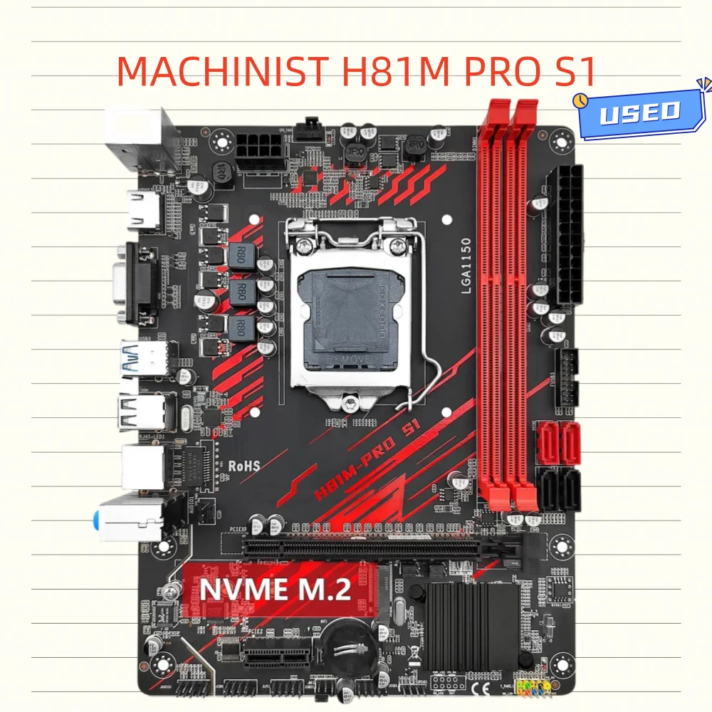 MACHINIST H81M PRO S1 Motherboard LGA 1150 Motherboard Support Pentium Core I3 I5 I7 4th Processor DDR3 RAM SATA3.0 USB3.0