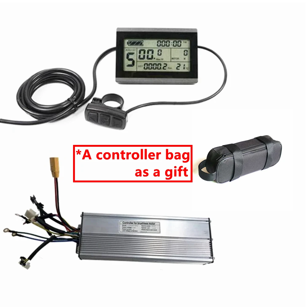 48V 60A KT controller Brushless DC Motor Ebike Controller, KT-LCD8H LCD3 LCD8S LED900 Display One Set,for 2000W-3000W  Kit