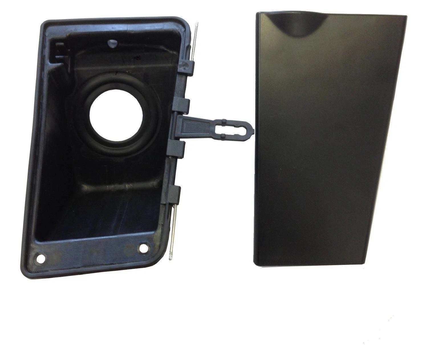 Fuel Cap Filler Pipe Door Flap Housing with Black Cover for Ford Transit MK6 MK7 4637797 4442912 5.31 x 8.38 inch