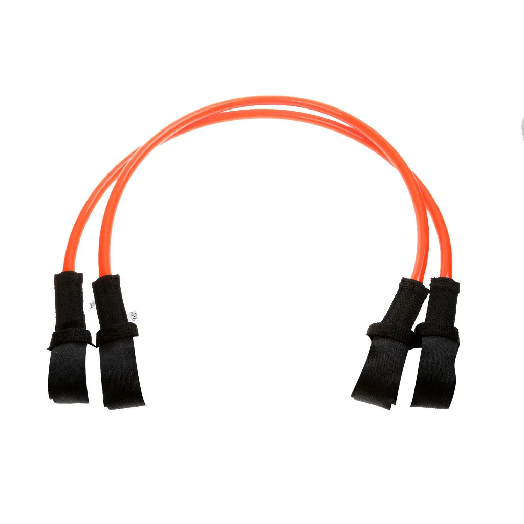 2pcs Orange TPU Windsurfing Fixed Harness Line - 26 inch