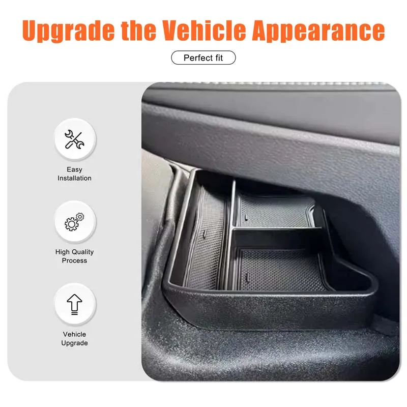 for Volkswagen VW ID.4 ID4 ID 4 CROZZ 2023 Car Center Console Armrest Lower Organize Storage Box Trims Tray Interior Accessories