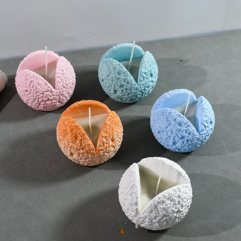 DIY метеорит из трех предметов Сферический подсвечник силиконовая форма чашка для ароматерапии эпоксидная смола форма для украшения дома хранение