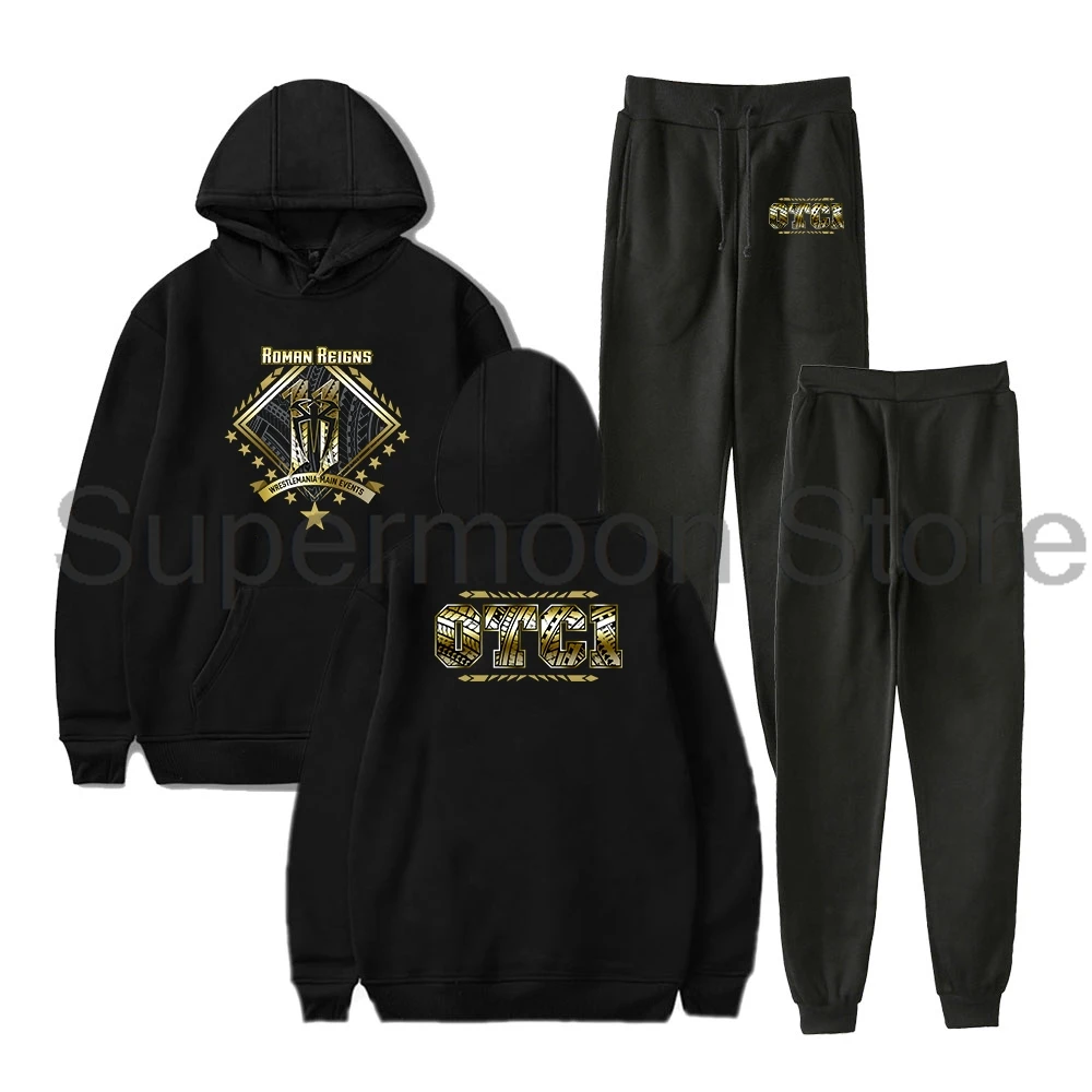 Conjunto de Moletom e Calça Jogger Roman Reigns 11 Wrestle Main Events para Mulheres e Homens