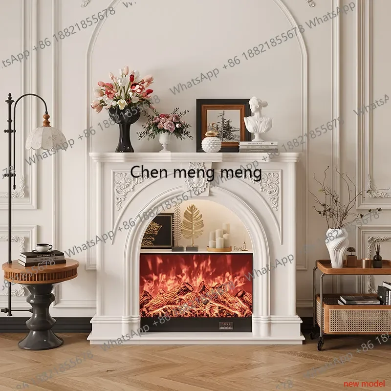 N138French fireplace decorative cabinet porch fireplace living room home indoor closet can be customized