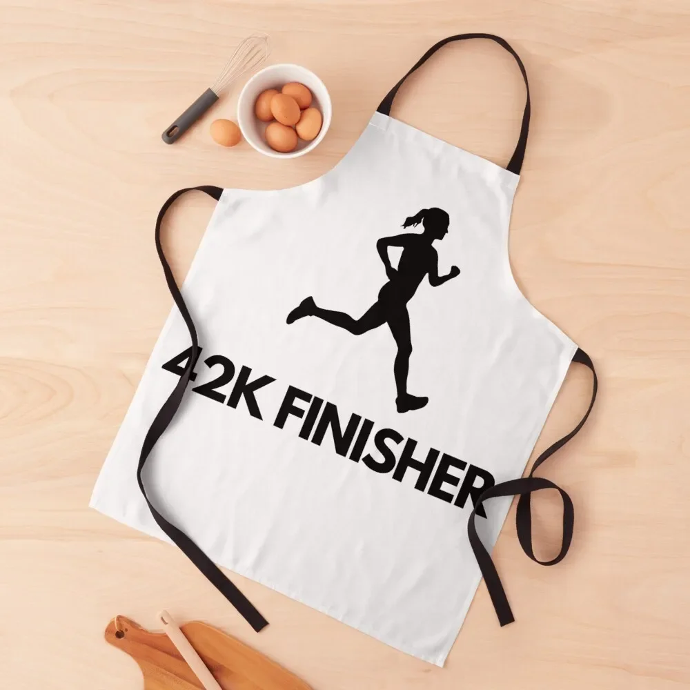 

Marathon finisher jogging running Apron esthetician cleanings Barber Cute Kitchen Apron