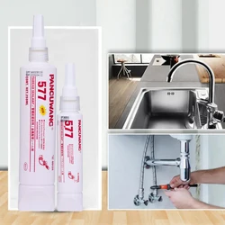 50/250ml 567 577 572 Pipe Thread Sealant Anaerobic Sealing Adhesive Flat Metal Fitting Glue Alternative To Sealing Tape Paste