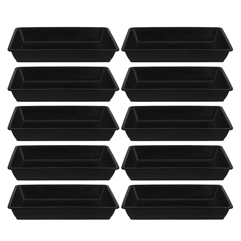 10pcs Flower Pot Drip Tray Heavy Duty Plastic Plant Saucer For Indoor Outdoor Potted Plants Drainage Base Support